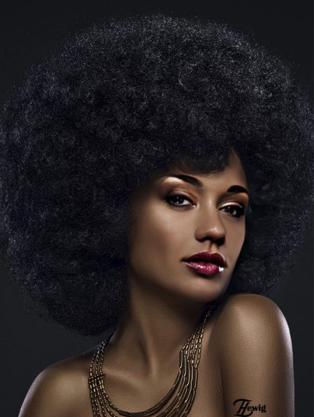 Curly Hair Perücken mit Bangs natürlich aussehende kurze Afro Curly Perücke