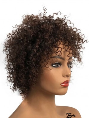Perücken mit schwarzer Wurzel Afro African American Volle Perücken Haarersatz
