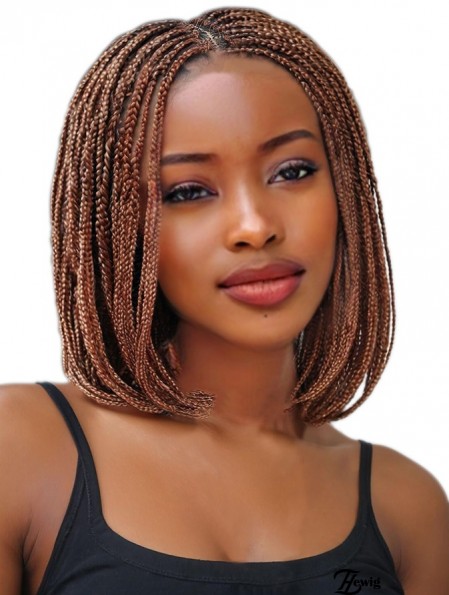 Haar Synthetische Braune Bob Zopf Perücke für Afroamerikanische Frauen