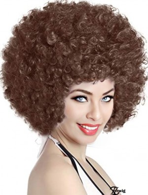 Kurze Kinky Lockige Afro Perücke für Frauen Lustige Party Cosplay Haar