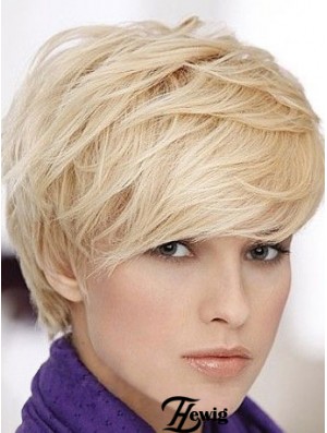 Blonde Short Straight Boycuts Capless Perücke Online-Shop