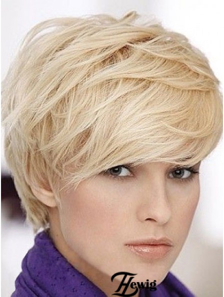 Blonde Short Straight Boycuts Capless Perücke Online-Shop