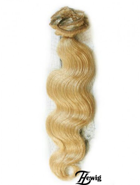 Blondes welliges herrliches Remy menschliches Haarband in Haarverlängerungen