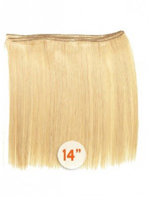 Straight Remy Echthaar Blonde Style Schussverlängerungen