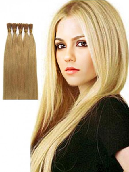 Blonde Straight Stick / I Tip Haarverlängerungen