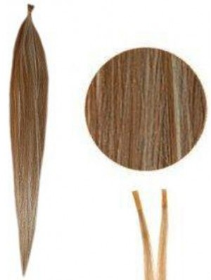 Brown Straight Stick / I Tip Haarverlängerungen