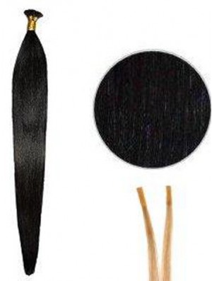 Black Straight Stick / I Tip Haarverlängerungen