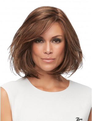 Brown Layered Straight 12 Zoll Remi Echthaar