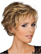 Menschenhaar Perücken Layered Cut 