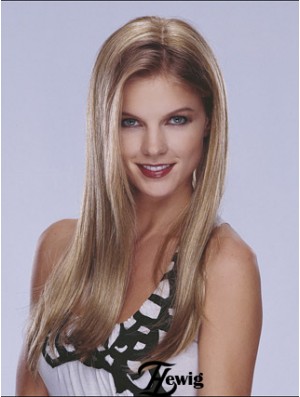 Halbblonde Perücke Lace Front Long Length Straight Style