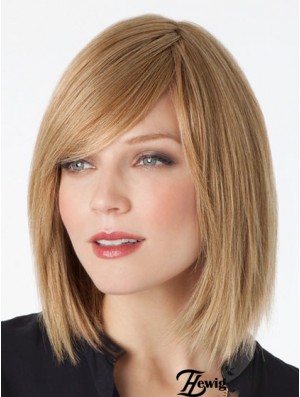 Spitze vorne schulterlang gerade blond trendy Bob Perücken