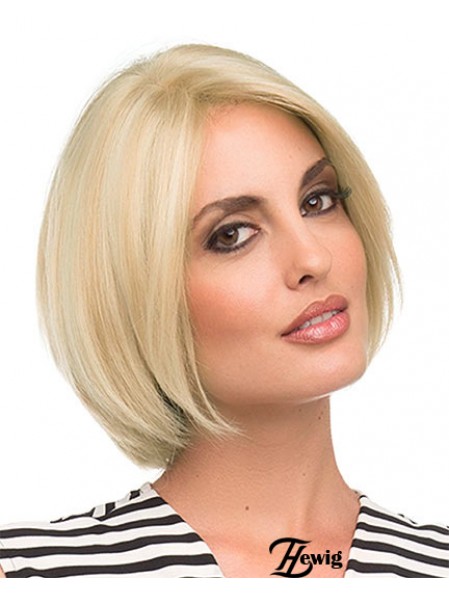 Kinn Länge Blonde Mode 10 Zoll Straight Bob Perücken