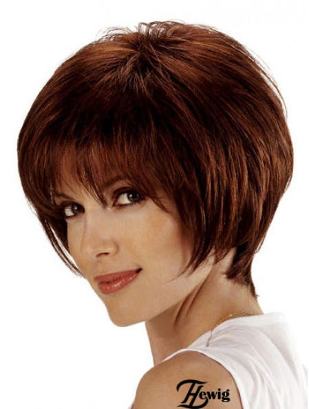 Bob Style Perücke Remy Human Lace Front Auburn Farbe Bobs Cut