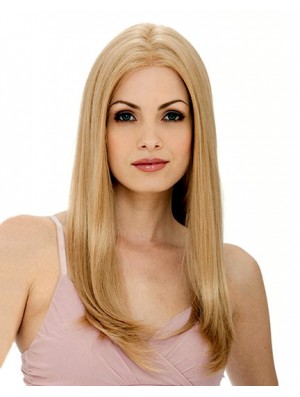 24 Zoll Blonde Long Layered Straight Flexibility Lace Perücken