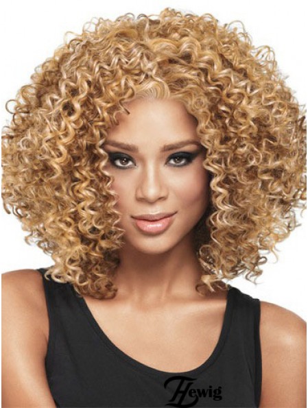 Afrikanische Frisur Mit Capless Kinky Style Blonde Farbe Schulterlänge