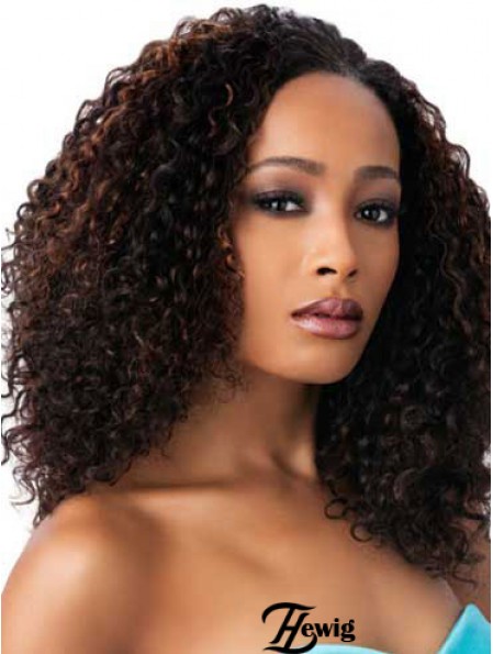 Afrikanische Perücken Zum Verkauf Mit Capless Synthetic Brown Color Kinky Style