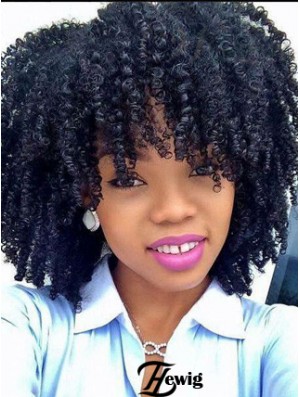 Top 12 Zoll schulterlange verworrene Perücken für schwarze Frauen