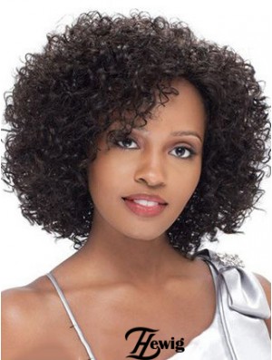 Brasilianische Short Lacr Front Black Kinky Curly Lace Front Perücken