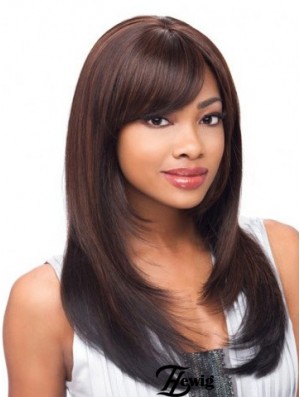 Yaki Layered Long Auburn Günstige Lace Front Perücken