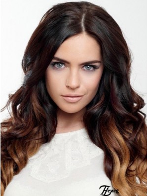 Handgebundene Echthaarperücke Indian Remy Ombre / 2 Color Brave Style