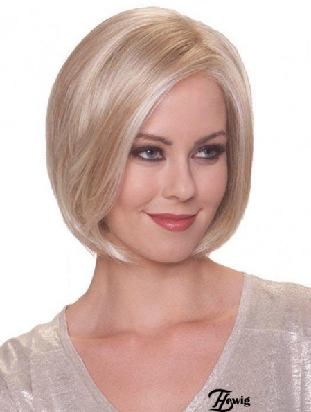 Blonde Online Straight Short Synthetic Bob Perücken