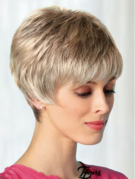 Boycuts Blonde 8  inchBeste kurze Perücken