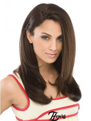 Lange Haare synthetische Perücken zu kaufen Straight Style Brown Farbe