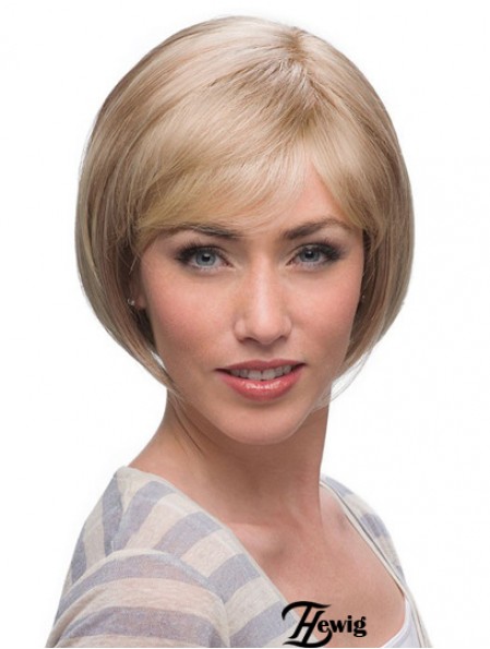 Kinn Länge Blonde Top 10 Zoll Straight Bob Perücken