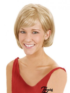 Lace Front Chin Länge Straight Blonde Hochwertige Bob Perücken