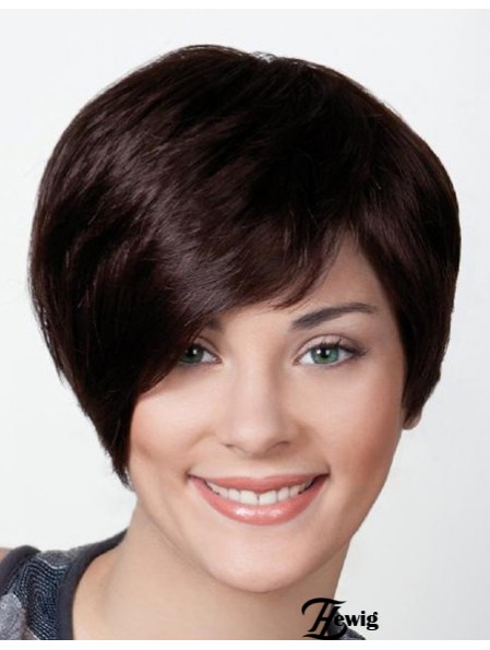 Black Boycuts Short 8  inchStraight Synthetic Monofilament Perücke Sale