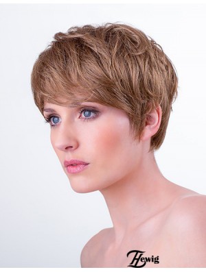 Synthetisches Monofilament 6  inchBoycuts Straight Auburn Short Hairstyles