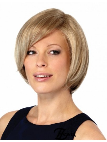 10  inchNeue gerade Bobs blonde kurze Perücken