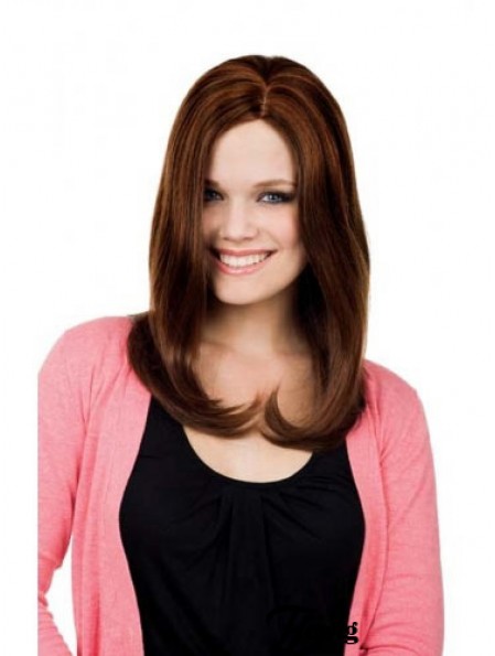 Gerade ohne Pony Lange Auburn Online Lace Front Perücken