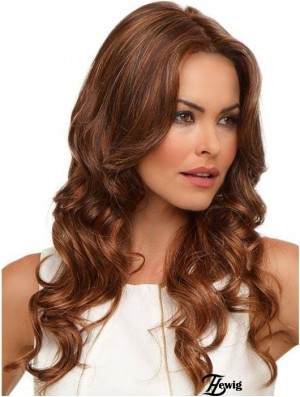 Geeignete Auburn Curly ohne Pony Lace Front Long Perücken