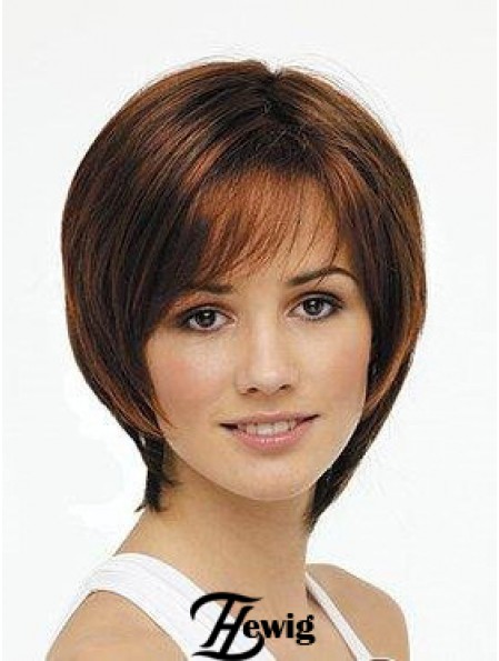 Kinnlänge Auburn Incredible 11  inchStraight Bob Perücken