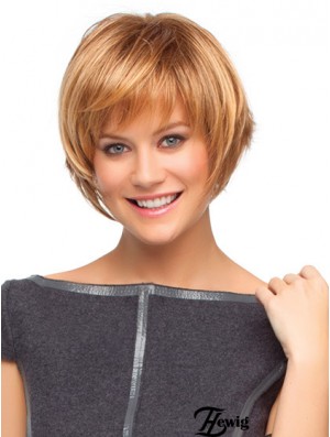 Capless Short Straight Auburn Günstigste Bob Perücken