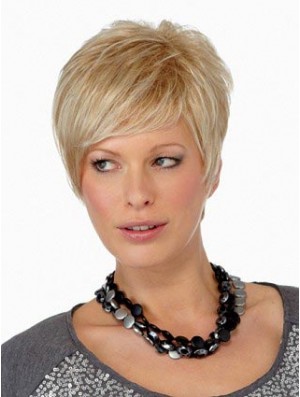 Boycuts Straight Blonde Capless Online Kurze Perücken