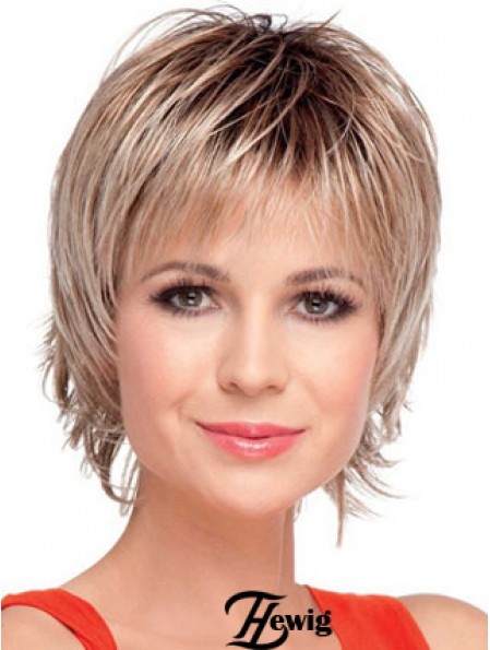 Boycuts Straight Blonde Capless Amazing Short Perücken