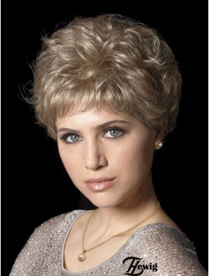 Haar Perücken mit synthetischen kappenlosen wellenförmigen Stil abgeschnittenen Länge Boycuts
