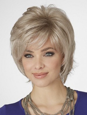 Perücken Blonde Bob Mit Capless Wavy Style Chin Länge