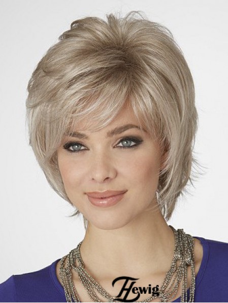 Perücken Blonde Bob Mit Capless Wavy Style Chin Länge