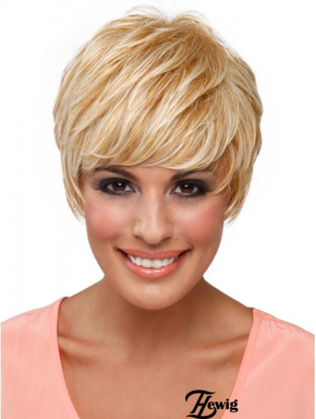 Boycuts Straight Blonde Capless Top Kurze Perücken