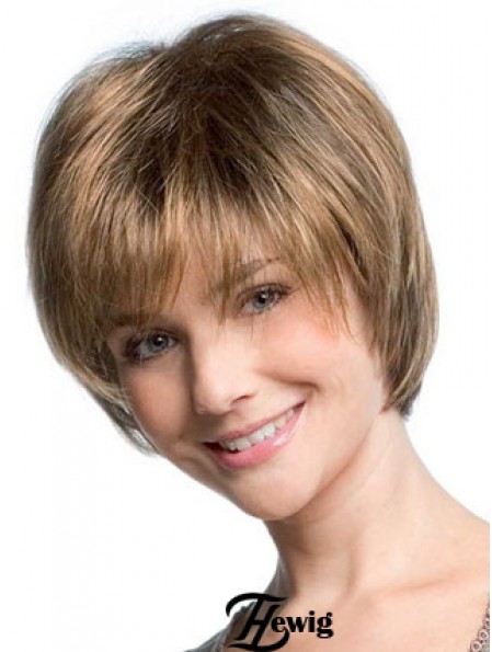 Bobs Straight Blonde Capless freche kurze Perücken