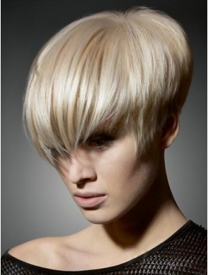 Boycuts Straight Blonde Capless Flexibility Kurze Perücken