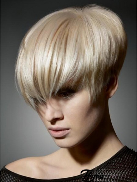 Boycuts Straight Blonde Capless Flexibility Kurze Perücken