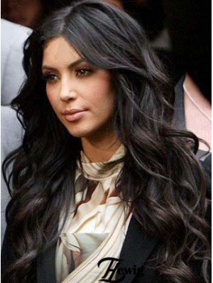 Black Wavy Lace Front Style 20 inch Kim Kardashian Wigs