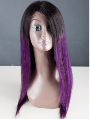 Long Straight Without Bangs Full Lace 18 inch Designed Black Women Wigs