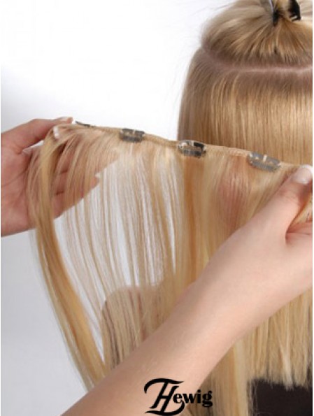 Haarverlängerungsclips Remy Straight Style Blonde Farbe