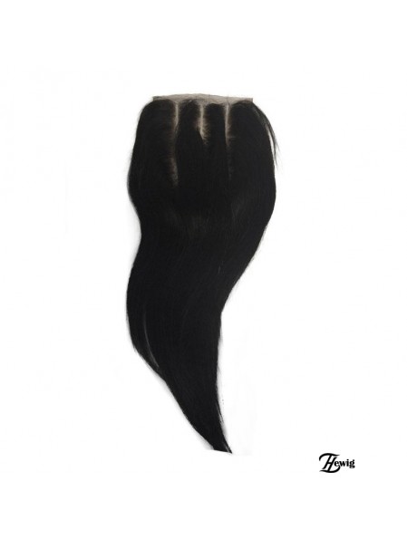 Trendy Black Long Straight Lace Verschlüsse