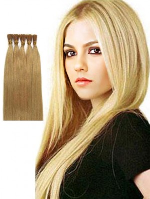 Blonde Straight Stick / I Tip Haarverlängerungen